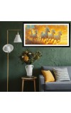 Nature Landscape Floating Frame Scenery Digital Print - (I5889) - 12x24 inch Modern Nature Wall Art for Living Room, Bedroom, Office, Hotels, Drawing Room