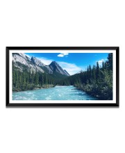 Nature Landscape Floating Frame Scenery Digital Print - (I5769) - 12x24 inch Modern Nature Wall Art for Living Room, Bedroom, Office, Hotels, Drawing Room