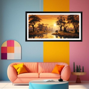 Nature Landscape Floating Frame Scenery Digital Print - (I5665) - 12x24 inch Modern Nature Wall Art for Living Room, Bedroom, Office, Hotels, Drawing Room Nature Landscape Floating Frame Scenery Digital Print - (I5665) - 12x24 inch Modern Nature Wall Art for Living Room, Bedroom, Office, Hotels, Drawing Room