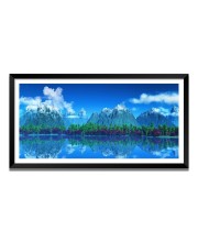 Nature Landscape Floating Frame Scenery Digital Print - (I5542) - 12x24 inch Modern Nature Wall Art for Living Room, Bedroom, Office, Hotels, Drawing Room