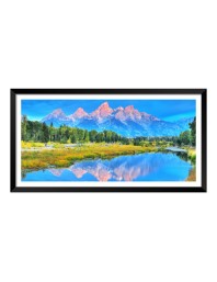 Nature Landscape Floating Frame Scenery Digital Print - (I5884) - 12x24 inch Modern Nature Wall Art for Living Room, Bedroom, Office, Hotels, Drawing Room