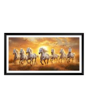 Nature Landscape Floating Frame Scenery Digital Print - (I5916) - 12x24 inch Modern Nature Wall Art for Living Room, Bedroom, Office, Hotels, Drawing Room
