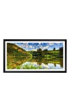 Nature Landscape Floating Frame Scenery Digital Print - (I5892) - 12x24 inch Modern Nature Wall Art for Living Room, Bedroom, Office, Hotels, Drawing Room