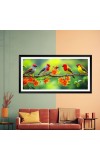 Nature Landscape Floating Frame Scenery Digital Print - (I5839) - 12x24 inch Modern Nature Wall Art for Living Room, Bedroom, Office, Hotels, Drawing Room