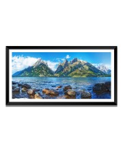 Nature Landscape Floating Frame Scenery Digital Print - (I5831) - 12x24 inch Modern Nature Wall Art for Living Room, Bedroom, Office, Hotels, Drawing Room