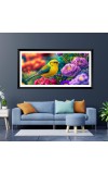 Nature Landscape Floating Frame Scenery Digital Print - (I5895) - 12x24 inch Modern Nature Wall Art for Living Room, Bedroom, Office, Hotels, Drawing Room