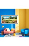 Nature Landscape Floating Frame Scenery Digital Print - (I5740) - 12x24 inch Modern Nature Wall Art for Living Room, Bedroom, Office, Hotels, Drawing Room