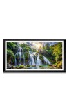 Nature Landscape Floating Frame Scenery Digital Print - (I5762) - 12x24 inch Modern Nature Wall Art for Living Room, Bedroom, Office, Hotels, Drawing Room