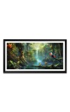 Nature Landscape Floating Frame Scenery Digital Print - (I5796) - 12x24 inch Modern Nature Wall Art for Living Room, Bedroom, Office, Hotels, Drawing Room