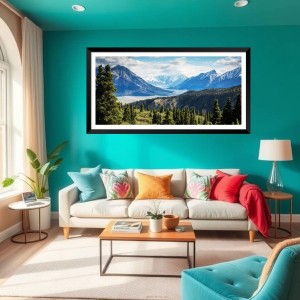 Nature Landscape Floating Frame Scenery Digital Print - (I5928) - 12x24 inch Modern Nature Wall Art for Living Room, Bedroom, Office, Hotels, Drawing Room Nature Landscape Floating Frame Scenery Digital Print - (I5928) - 12x24 inch Modern Nature Wall Art for Living Room, Bedroom, Office, Hotels, Drawing Room
