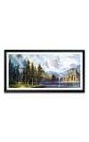 Nature Landscape Floating Frame Scenery Digital Print - (I5563) - 12x24 inch Modern Nature Wall Art for Living Room, Bedroom, Office, Hotels, Drawing Room