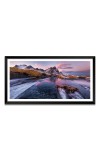 Nature Landscape Floating Frame Scenery Digital Print - (I5540) - 12x24 inch Modern Nature Wall Art for Living Room, Bedroom, Office, Hotels, Drawing Room