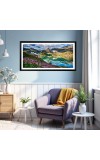 Nature Landscape Floating Frame Scenery Digital Print - (I5897) - 12x24 inch Modern Nature Wall Art for Living Room, Bedroom, Office, Hotels, Drawing Room