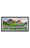 Nature Landscape Floating Frame Scenery Digital Print - (I5712) - 12x24 inch Modern Nature Wall Art for Living Room, Bedroom, Office, Hotels, Drawing Room