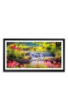 Nature Landscape Floating Frame Scenery Digital Print - (I5819) - 12x24 inch Modern Nature Wall Art for Living Room, Bedroom, Office, Hotels, Drawing Room