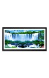Nature Landscape Floating Frame Scenery Digital Print - (I5715) - 12x24 inch Modern Nature Wall Art for Living Room, Bedroom, Office, Hotels, Drawing Room