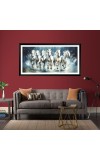Nature Landscape Floating Frame Scenery Digital Print - (I5925) - 12x24 inch Modern Nature Wall Art for Living Room, Bedroom, Office, Hotels, Drawing Room