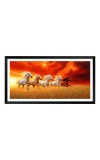 Nature Landscape Floating Frame Scenery Digital Print - (I5921) - 12x24 inch Modern Nature Wall Art for Living Room, Bedroom, Office, Hotels, Drawing Room