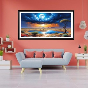 Nature Landscape Floating Frame Scenery Digital Print - (I5800) - 12x24 inch Modern Nature Wall Art for Living Room, Bedroom, Office, Hotels, Drawing Room Nature Landscape Floating Frame Scenery Digital Print - (I5800) - 12x24 inch Modern Nature Wall Art for Living Room, Bedroom, Office, Hotels, Drawing Room
