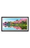 Nature Landscape Floating Frame Scenery Digital Print - (I5538) - 12x24 inch Modern Nature Wall Art for Living Room, Bedroom, Office, Hotels, Drawing Room