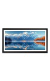 Nature Landscape Floating Frame Scenery Digital Print - (I5865) - 12x24 inch Modern Nature Wall Art for Living Room, Bedroom, Office, Hotels, Drawing Room