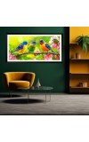 Nature Landscape Floating Frame Scenery Digital Print - (I5702) - 12x24 inch Modern Nature Wall Art for Living Room, Bedroom, Office, Hotels, Drawing Room