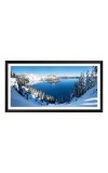 Nature Landscape Floating Frame Scenery Digital Print - (I5887) - 12x24 inch Modern Nature Wall Art for Living Room, Bedroom, Office, Hotels, Drawing Room