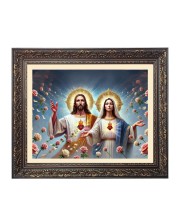 Jesus and mary Big Photo Frame - 18x22 Inches for Home,Temple & Office Decoration