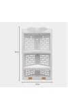 Multipurpose Wall-Mounted Plastic Corner Shelf | 3 - Layer Storage Rack for Kitchen, Bathroom, Living Room - White (1 Pc)