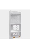 Multipurpose Wall-Mounted Plastic Corner Shelf | 3 - Layer Storage Rack for Kitchen, Bathroom, Living Room - White (1 Pc)