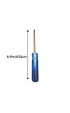 Flat Head Screwdriver with Blue Handle – Durable Steel Shaft, Precision Slotted magnetic & hardened Screw Driver for Home, DIY & Professional Use