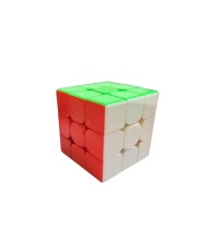 Hitech Sales 3x3 Speedcube | Stickerless Cube for Kids & Adults | Magic Speedy Stress Buster Brainstorming Puzzle - Multicolor Design