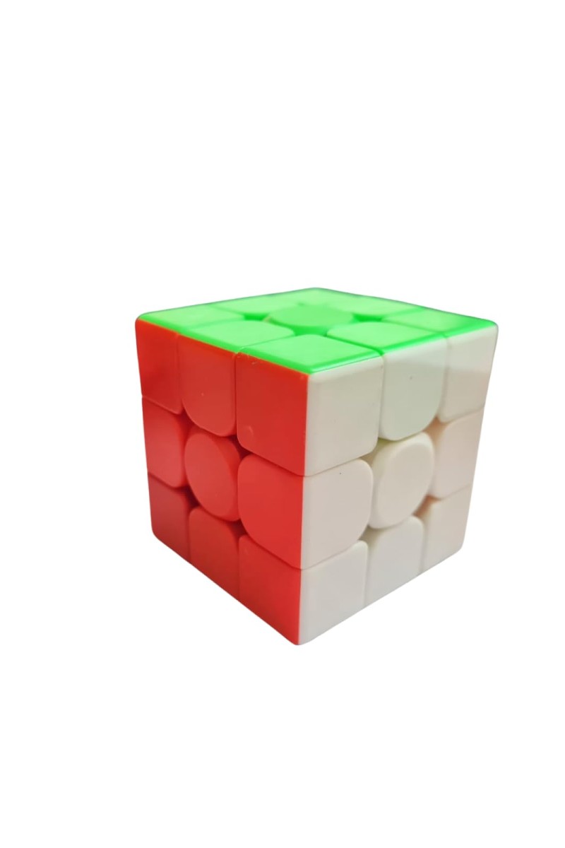 Hitech Sales 3x3 Speedcube | Stickerless Cube for Kids & Adults | Magic Speedy Stress Buster Brainstorming Puzzle - Multicolor Design