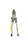 Hitech Sales 1Pc. 8'' 205 MM Sturdy Steel Combination Plier with Anti-Rust properties for gripping, holding and cutting wires, YELLOW & BLACK (BLK 786)