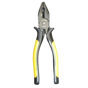 Hitech Sales 1Pc. 8'' 205 MM Sturdy Steel Combination Plier with Anti-Rust properties for gripping, holding and cutting wires, YELLOW & BLACK (BLK 786)