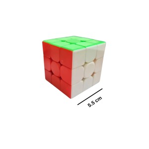 Hitech Sales 3x3 Speedcube | Stickerless Cube for Kids & Adults | Magic Speedy Stress Buster Brainstorming Puzzle - Multicolor Design