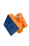 Hitech Sales 3x3 Speedcube | Stickerless Cube for Kids & Adults | Magic Speedy Stress Buster Brainstorming Puzzle - Multicolor Design