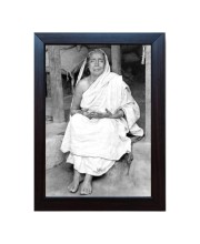 Hitech Maa Sarada Laminated photo frame for table, Study & living room, gifts (Pvc Frame and Front face - Glass, 8 x 6 inch)