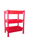 Hitech Sales Plastic 3-Tier Storage Rack Multipurpose Organizer Shelf for Home, Kitchen, and Office (Colour May Vary)