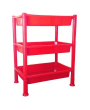 Hitech Sales Plastic 3-Tier Storage Rack Multipurpose Organizer Shelf for Home, Kitchen, and Office (Colour May Vary)