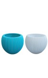 Combo of 2 Plastic Flower Pots