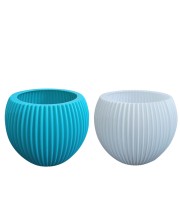 Combo of 2 Plastic Flower Pots