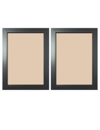 Set of 2 Black Photo Frames for Wall & Table Décor – Modern Minimalist Empty Picture Frames for Home & Office, Display Portrait or Landscape Orientation. (2, 15x13)