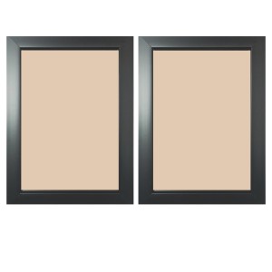 Set of 2 Black Photo Frames for Wall & Table Décor – Modern Minimalist Empty Picture Frames for Home & Office, Display Portrait or Landscape Orientation. (2, 15x13)