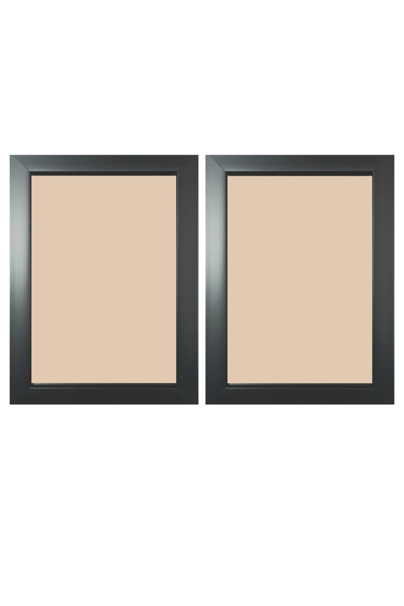 Set of 2 Black Photo Frames for Wall & Table Décor – Modern Minimalist Empty Picture Frames for Home & Office, Display Portrait or Landscape Orientation. (2, 15x13)