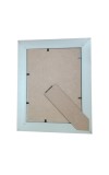 Cream Photo Frame with Glossy Finish – Modern Tabletop & Wall Mount Picture Frame with Glass Front (Empty Frame)