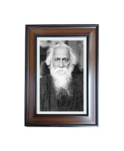Hi Tech Sales Rabindra Nath Tagore Polystyrene Photo Frame for Wall Decor Home, Office, and Temple - Printed Photo, Pack of 1