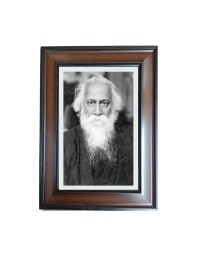 Hi Tech Sales Rabindra Nath Tagore Polystyrene Photo Frame for Wall Decor Home, Office, and Temple - Printed Photo, Pack of 1