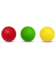 Hi Tech Sales Multicolor Plastic Cricket Balls | Lightweight and Durable Practice Balls for Kids and Adults | Indoor & Outdoor Play (Yellow, Red, Green) (Medium, 3, Count)