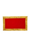 Velvet Pooja Cloth | Bhakti Lehar, Plain Altar Cloth for God Idols, Home Mandir, Temple and Pooja Ghar (10X6)